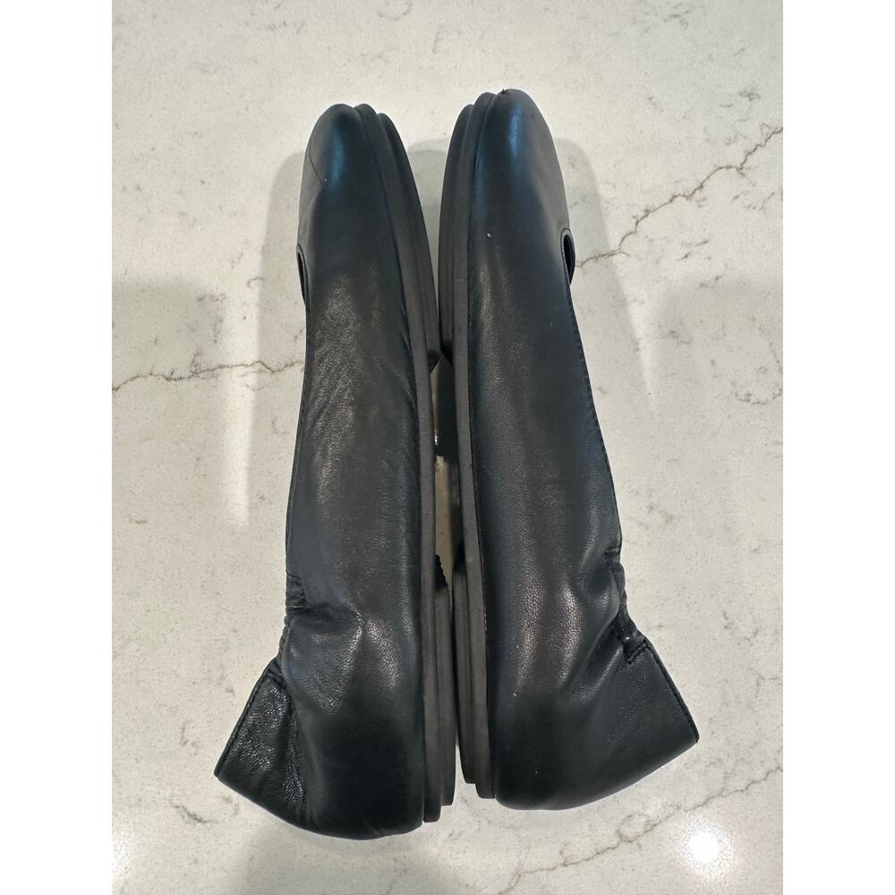 Eileen Fisher Ballet Flats Womens 7.5 Black Leather Slip On Comfort Shoes - Picture 6 of 9